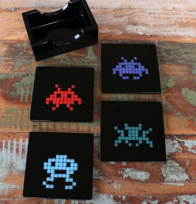 Retro arcade game inspired
